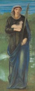 St Agnes by Sir Edward Coley Burne-Jones