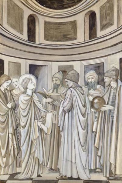 St Catherine Disputing With The Pagan Philosophers - view 1