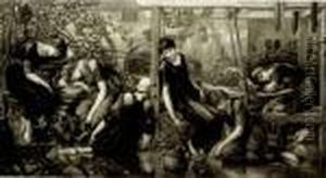 The Legend Of The Briar Rose: The Briar Wood (#) Council Chamber (#) Garden by Sir Edward Coley Burne-Jones