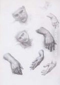 Studies For The Figure Of Merlin: The Beguiling Of Merlin by Sir Edward Coley Burne-Jones