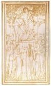 Music (workmanship Most Probably In The Workshop Of William Morris) by Sir Edward Coley Burne-Jones