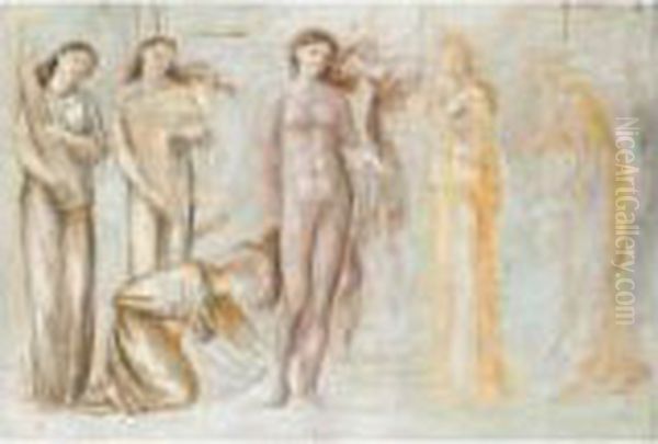 Study For 'the Court Of Venus' - view 1