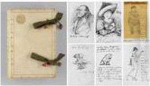 A Series Of Highly Amusing
Illustrated Autograph Letters By Burne-jones To Helen Mary Gaskell,
Bound As A Volume For Helen Mary Gaskell By Stella Cobden-sanderson At
The Doves Bindery by Sir Edward Coley Burne-Jones