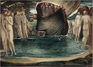 Design For 'the Sirens' by Sir Edward Coley Burne-Jones