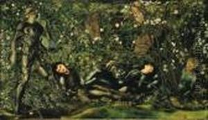 The Prince Entering The Briar Wood by Sir Edward Coley Burne-Jones