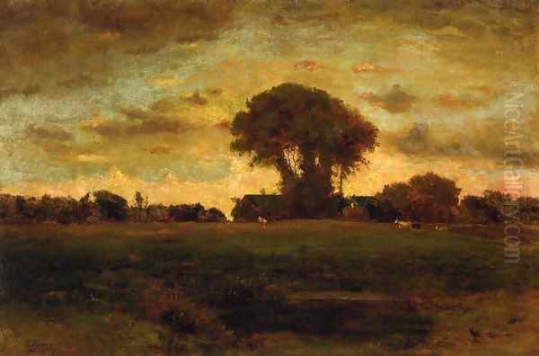 Sunset On A Meadow - view 1
