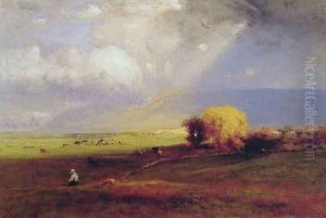 Passing Clouds (or Passing Shower) by George Inness