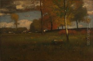 Near the Village, October by George Inness