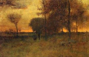 Sunset Glow by George Inness
