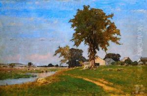 Old Elm at Medfield by George Inness