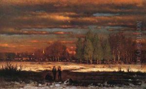 Winter Evening, Montclair by George Inness