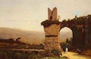 The Commencement of the Galleria (or Rome, the Appian Way) by George Inness
