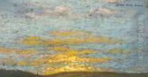Effet De Soleil Sur Les Colines Toscanes by Simon Albert Bussy