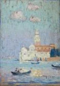 Vue De L'isola San Michele, Venise by Simon Albert Bussy