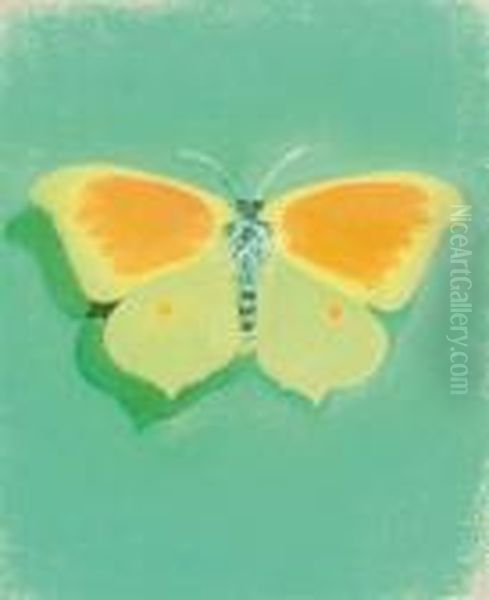 Yellow Butterfly - view 1