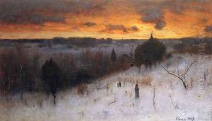 Winter Evening by George Inness