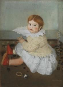 Portrait De Janie Aux Pantoufles Rouges, Vers 1907 Portrait De Janie Aux Pantoufles Rouges, Vers 1907
