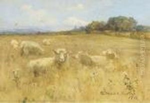 Sheep In A Meadow by Mildred Anne Butler