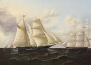 Ariel With Josephine Behind by James E. Buttersworth
