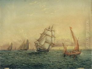 Nearing The Harbor by James E. Buttersworth