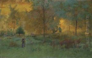 Golden Glow by George Inness
