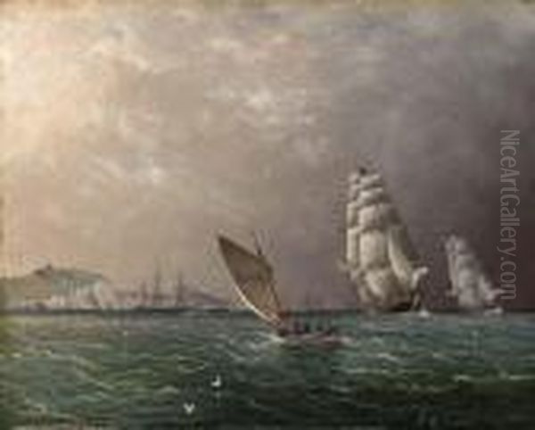 An American Merchantman Signalling For A Pilot In The Channel Off Dover - view 1