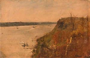 Palisades on the Hudson by George Inness