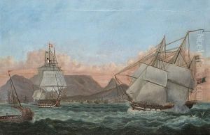 Vessels In Table Bay, Cape Town Beyond, South Africa