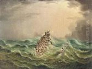 Lifeboat In A Stormy Sea