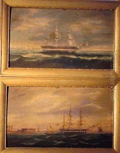 Shipping Scenes: Pair by James E. Buttersworth