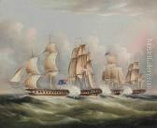 American And English Battle Scene - view 1