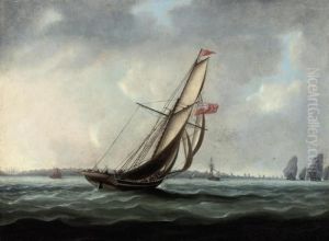 A Royal Naval Cutter Heading Towards The British Fleet A Royal Naval Cutter Heading Towards The British Fleet