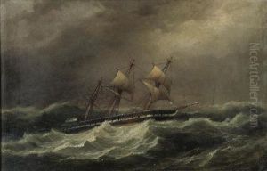 A Schooner In A Swell
