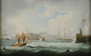 The Arrival Of King George Iv At Leith, Scotland, August 16,1822 by Thomas Buttersworth
