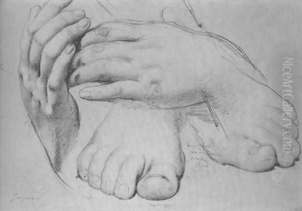 Study of Hands and Feet for The Golden Age - view 1