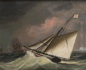 A Cutter In A Swell by Thomas Buttersworth