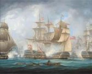 'nelson's Patent Bridge For Boarding First Rates' At The Battle Of Cape St. Vincent, 14