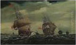 Shipping Off The Coast by Thomas Buttersworth