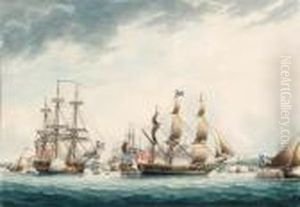 Ships Of The Line
Signed 't Buttersworth 95' (lower Left) by Thomas Buttersworth