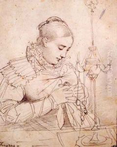 Madame Jean Auguste Dominique Ingres, born Madeleine Chapelle I