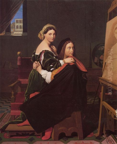 Raphael and the Fornarina - view 1