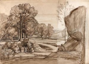 Paysage Anime Neoclassique by Nicolas Louis Cabat