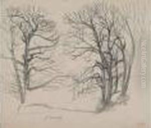 Arbres by Nicolas Louis Cabat