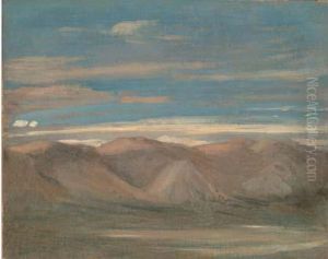 Etude De Ciel Et Montagnes by Nicolas Louis Cabat