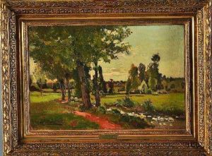 paysage De Campagne by Louis Alexandre Cabie