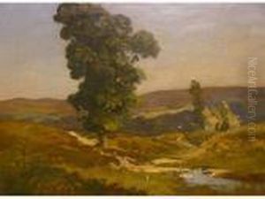 Paysage Au Grand Arbre by Louis Alexandre Cabie