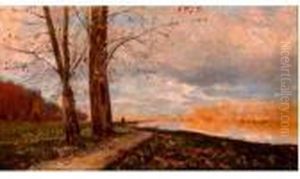 Paysage Lacustre by Louis Alexandre Cabie