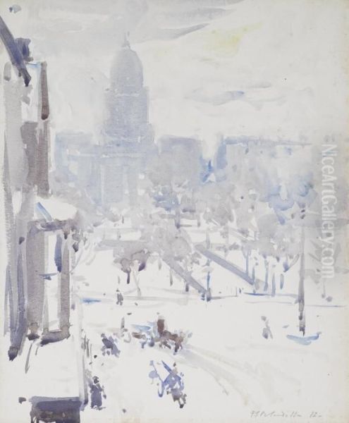 Charlotte Square In Winter - view 1
