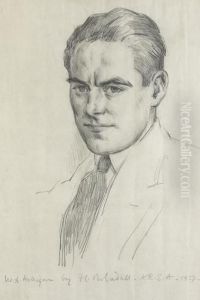 Portrait Of Wa Holligan by Francis Campbell Boileau Cadell