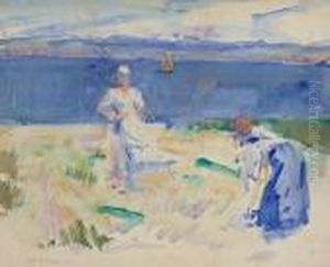 Harvest Time Iona by Francis Campbell Boileau Cadell